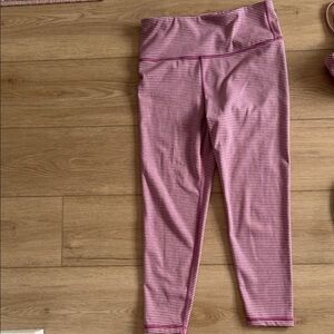 GAP Pink Striped Leggings